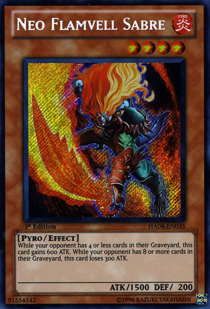 Neo Flamvell Sabre [HA04-EN035] Secret Rare | Arkham Games and Comics