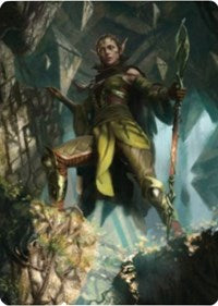 Nissa of Shadowed Boughs 1 Art Card [Zendikar Rising Art Series] | Arkham Games and Comics