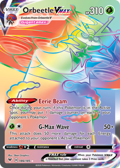 Orbeetle VMAX (186/185) [Sword & Shield: Vivid Voltage] | Arkham Games and Comics