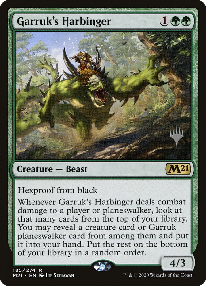 Garruk's Harbinger (Promo Pack) [Core Set 2021 Promos] | Arkham Games and Comics