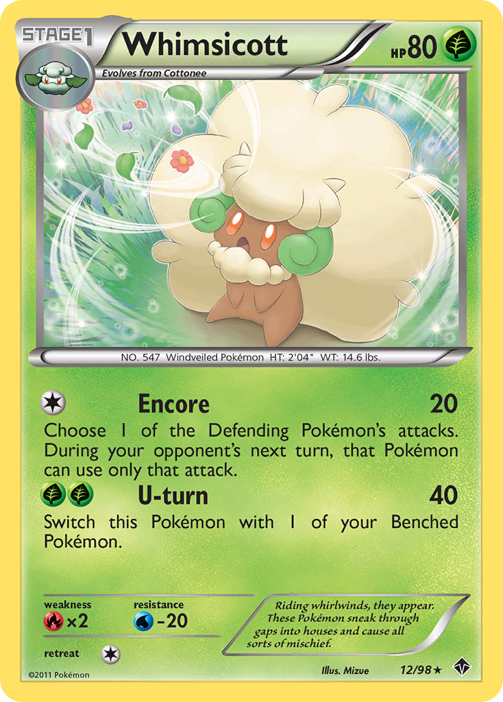 Whimsicott (12/98) [Black & White: Emerging Powers] | Arkham Games and Comics