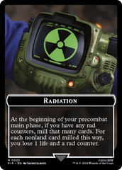 Radiation // Robot Double-Sided Token [Fallout Tokens] | Arkham Games and Comics