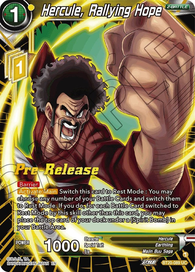 Hercule, Rallying Hope (BT20-089) [Power Absorbed Prerelease Promos] | Arkham Games and Comics