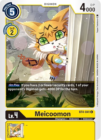 Meicoomon [BT4-041] (Revision Pack 2021) [Great Legend Promos] | Arkham Games and Comics