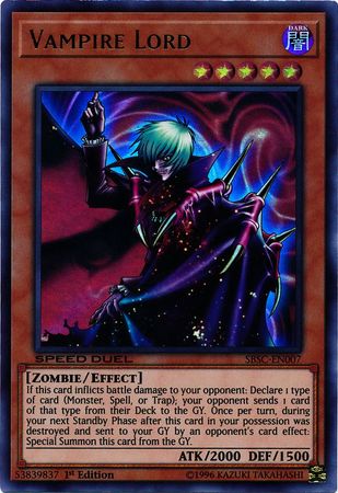 Vampire Lord [SBSC-EN007] Ultra Rare | Arkham Games and Comics