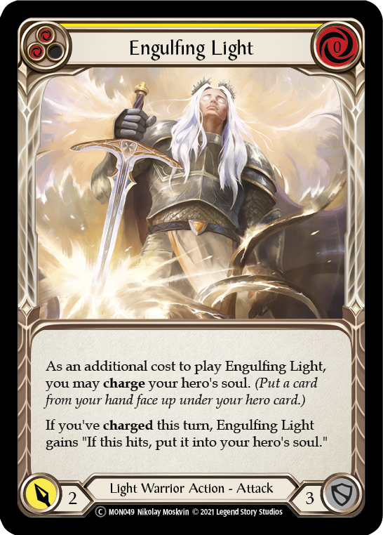 Engulfing Light (Yellow) [U-MON049] (Monarch Unlimited)  Unlimited Normal | Arkham Games and Comics