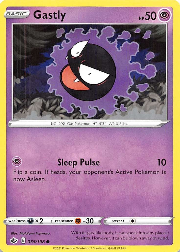 Gastly (055/198) [Sword & Shield: Chilling Reign] | Arkham Games and Comics