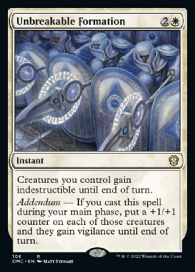 Unbreakable Formation [Dominaria United Commander] | Arkham Games and Comics