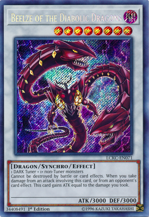 Beelze of the Diabolic Dragons [LCKC-EN071] Secret Rare | Arkham Games and Comics