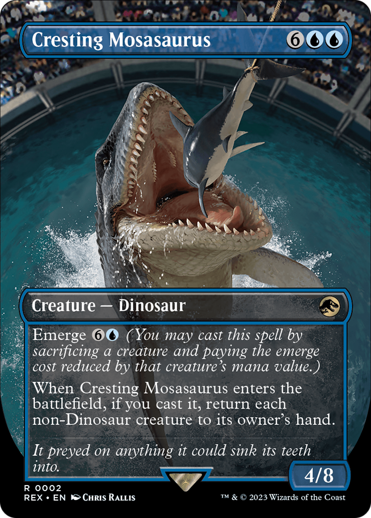 Cresting Mosasaurus (Borderless) [Jurassic World Collection] | Arkham Games and Comics