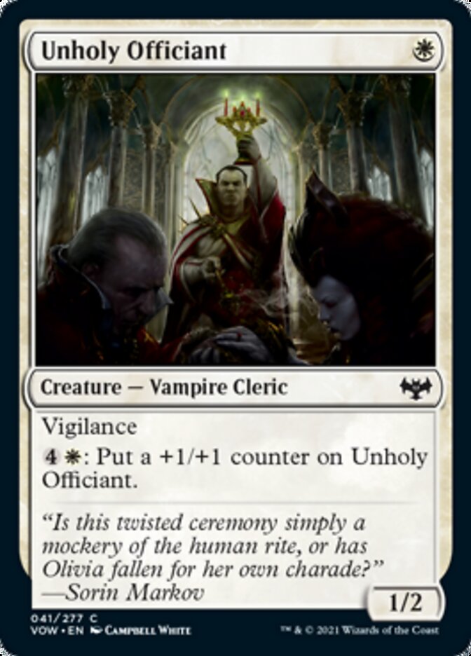 Unholy Officiant [Innistrad: Crimson Vow] | Arkham Games and Comics