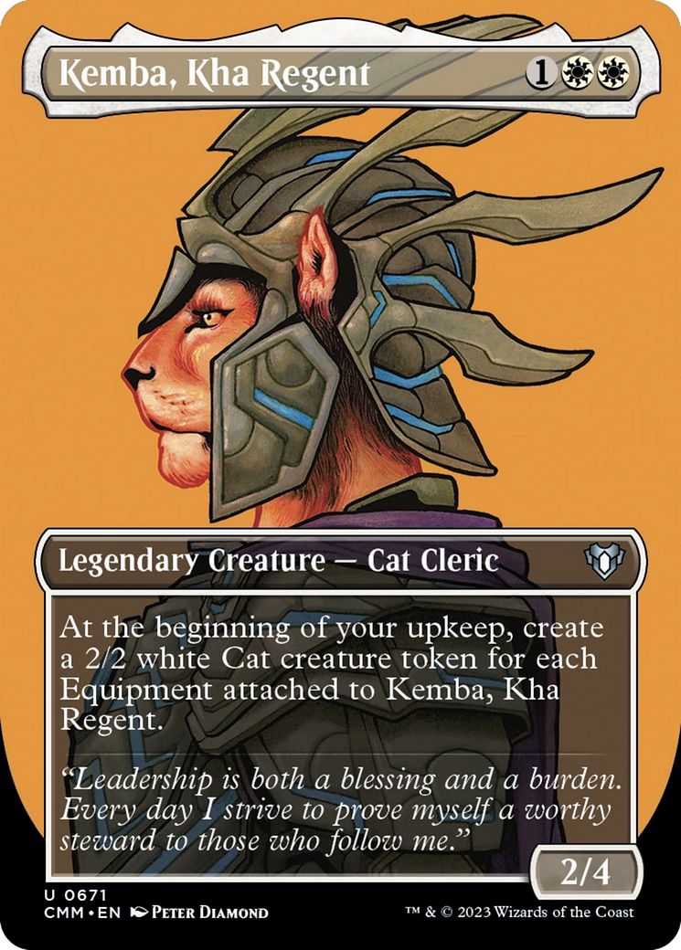 Kemba, Kha Regent (Borderless Profile) [Commander Masters] | Arkham Games and Comics