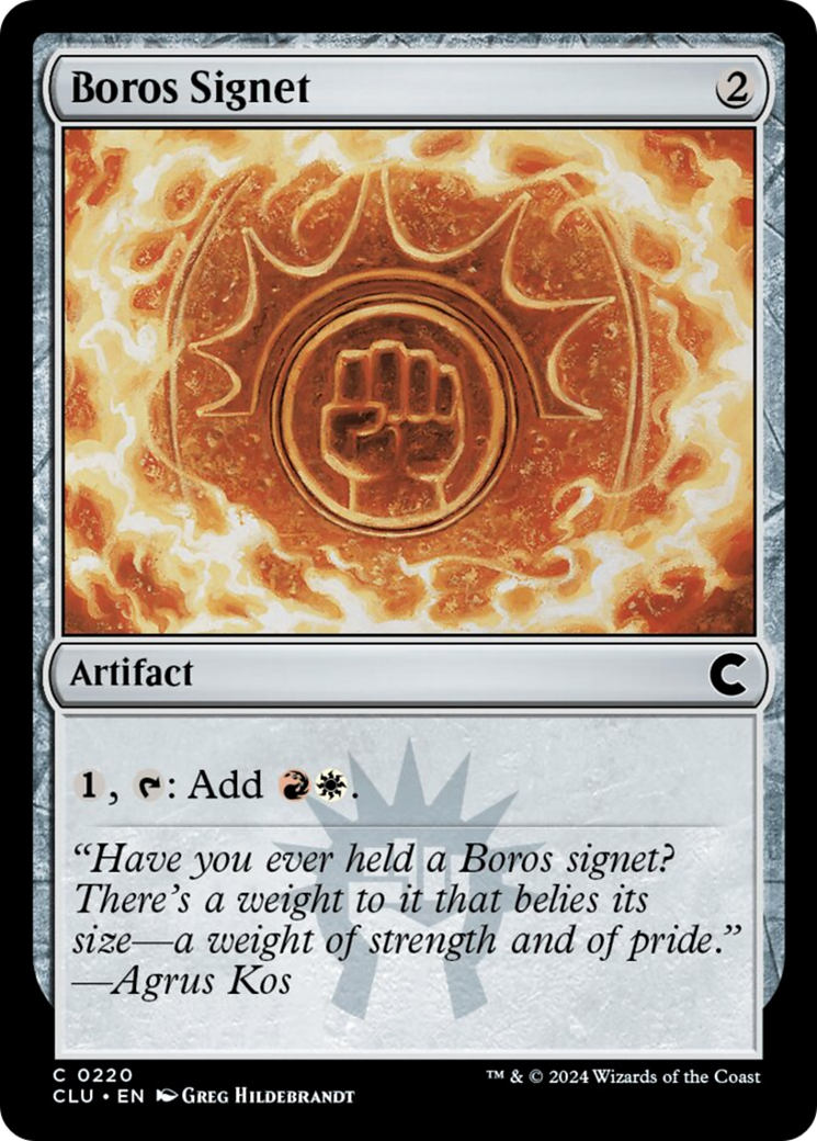 Boros Signet [Ravnica: Clue Edition] | Arkham Games and Comics