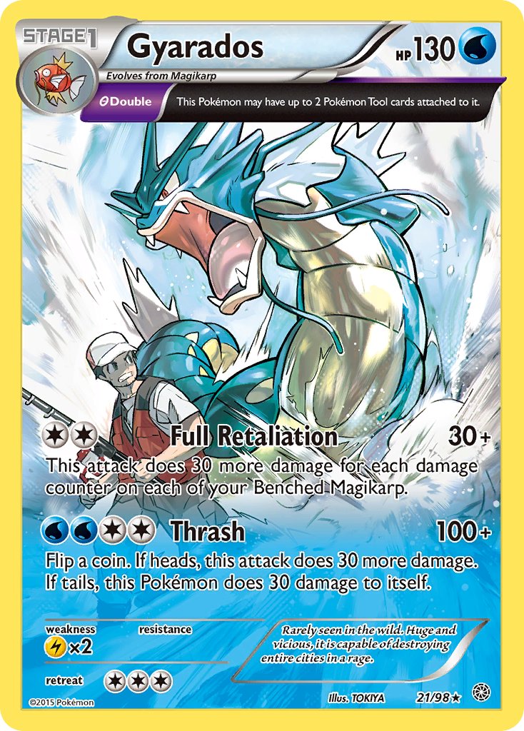 Gyarados (21/98) (Theme Deck Exclusive) [XY: Ancient Origins] | Arkham Games and Comics