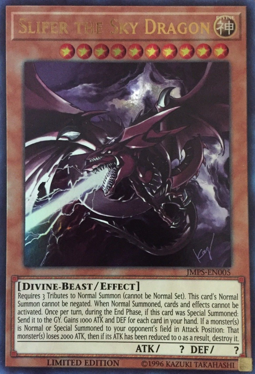 Slifer the Sky Dragon [JMPS-EN005] Ultra Rare | Arkham Games and Comics