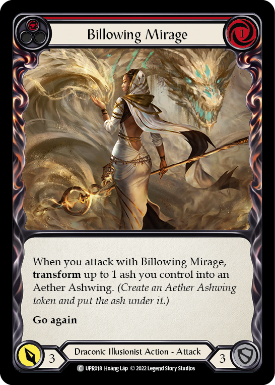 Billowing Mirage (Red) [UPR018] (Uprising)  Rainbow Foil | Arkham Games and Comics