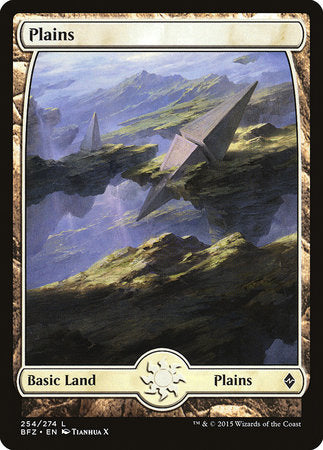 Plains (254) - Full Art [Battle for Zendikar] | Arkham Games and Comics