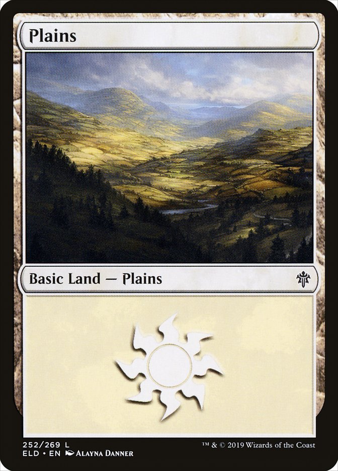 Plains (252) [Throne of Eldraine] | Arkham Games and Comics