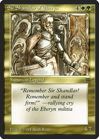 Sir Shandlar of Eberyn [Legends] | Arkham Games and Comics