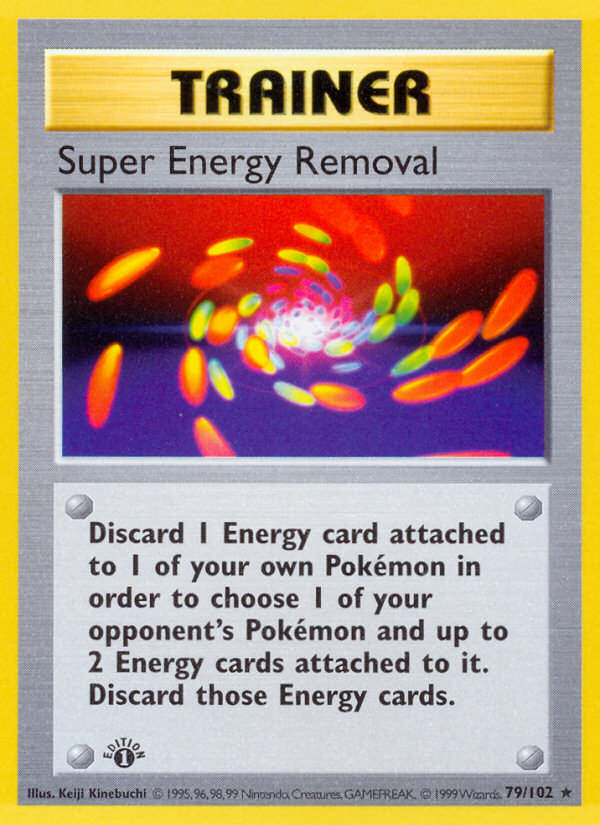 Super Energy Removal (79/102) (Shadowless) [Base Set 1st Edition] | Arkham Games and Comics