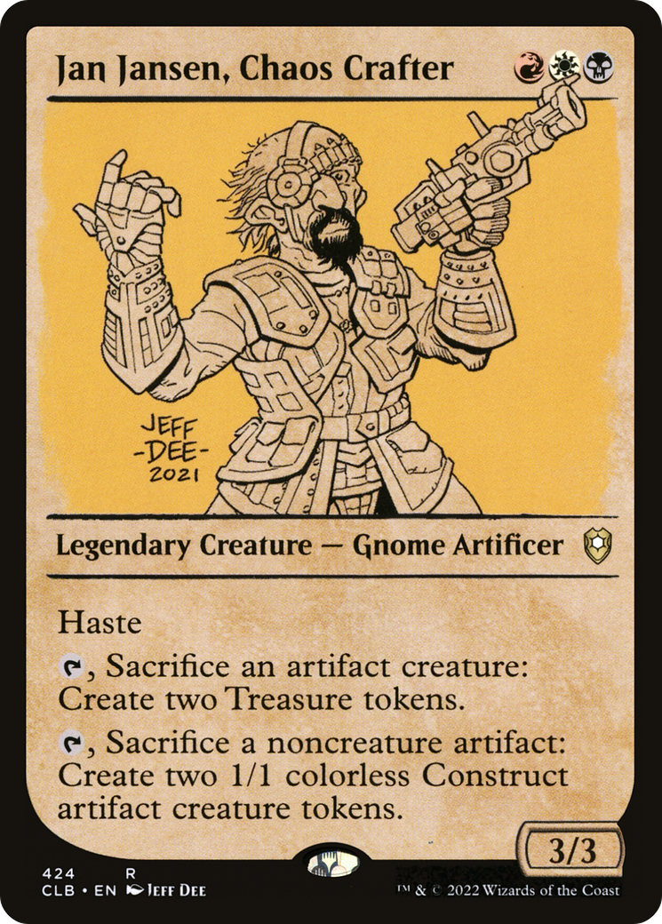 Jan Jansen, Chaos Crafter (Showcase) [Commander Legends: Battle for Baldur's Gate] | Arkham Games and Comics