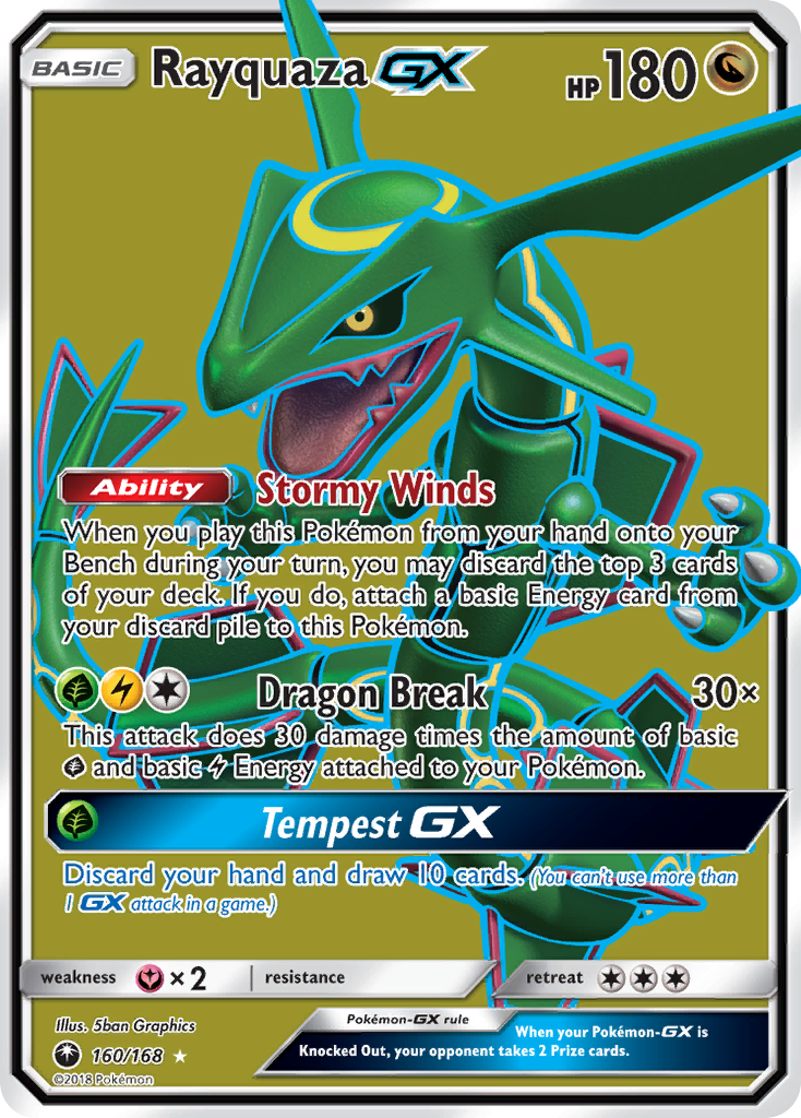 Rayquaza GX (160/168) [Sun & Moon: Celestial Storm] | Arkham Games and Comics