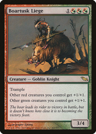 Boartusk Liege [Shadowmoor] | Arkham Games and Comics