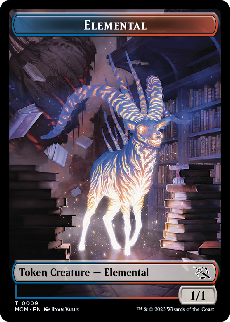 Elemental (22) // Elemental (9) Double-Sided Token [March of the Machine Commander Tokens] | Arkham Games and Comics