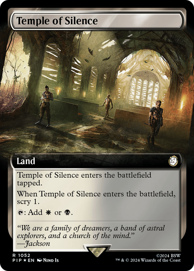 Temple of Silence (Extended Art) (Surge Foil) [Fallout] | Arkham Games and Comics