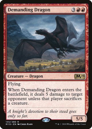 Demanding Dragon [Core Set 2019] | Arkham Games and Comics