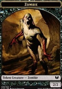 Zombie // Spirit (022) Double-Sided Token [Commander 2015 Tokens] | Arkham Games and Comics