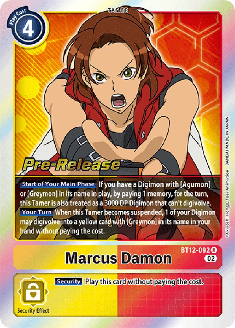 Marcus Damon [BT12-092] [Across Time Pre-Release Cards] | Arkham Games and Comics