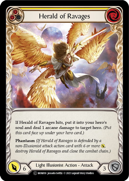 Herald of Ravages (Yellow) [U-MON018] (Monarch Unlimited)  Unlimited Normal | Arkham Games and Comics