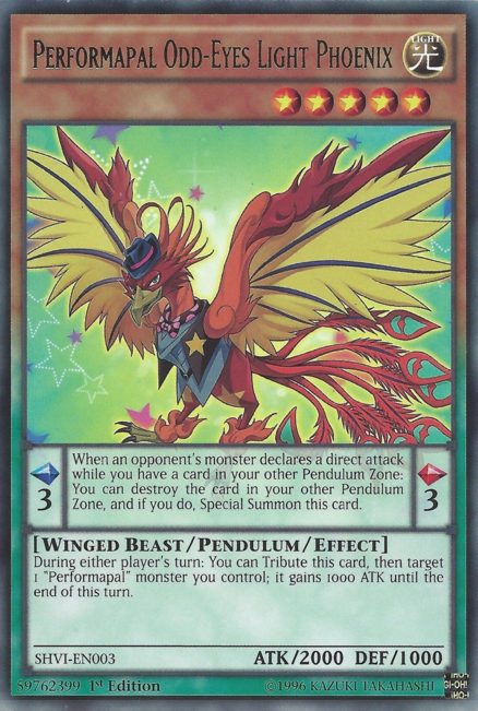 Performapal Odd-Eyes Light Phoenix [SHVI-EN003] Rare | Arkham Games and Comics