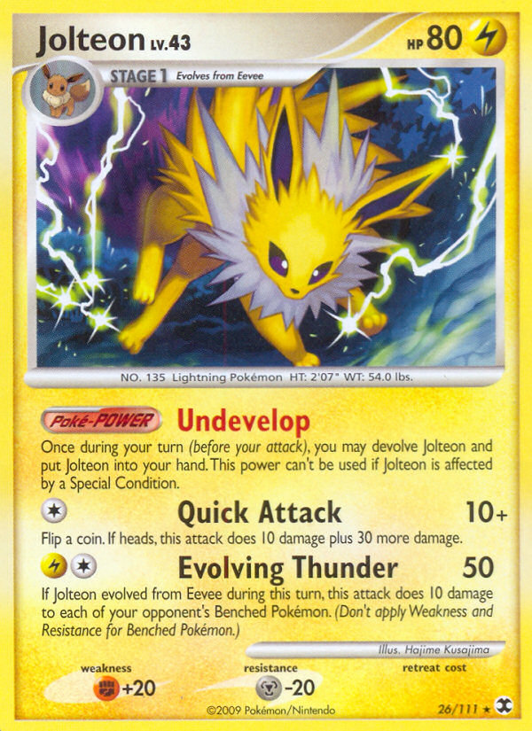 Jolteon (26/111) [Platinum: Rising Rivals] | Arkham Games and Comics