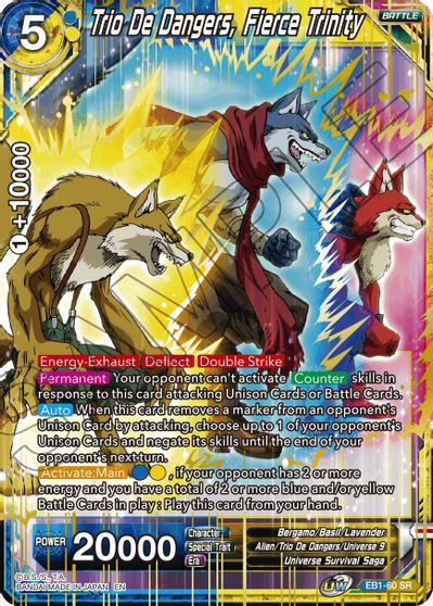 Trio De Dangers, Fierce Trinity (EB1-060) [Battle Evolution Booster] | Arkham Games and Comics