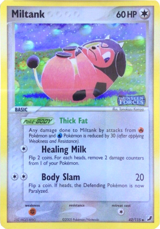 Miltank (42/115) (Stamped) [EX: Unseen Forces] | Arkham Games and Comics