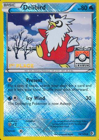 Delibird (38/149) (League Promo 1st Place) [Black & White: Boundaries Crossed] | Arkham Games and Comics