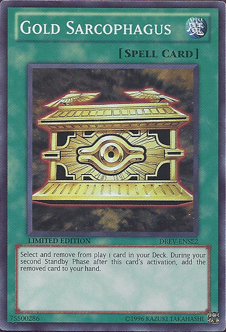 Gold Sarcophagus [DREV-ENSE2] Super Rare | Arkham Games and Comics