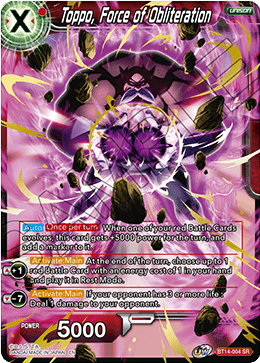 Toppo, Force of Obliteration (BT14-004) [Cross Spirits] | Arkham Games and Comics