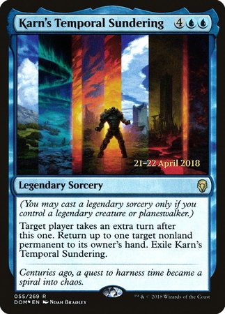 Karn's Temporal Sundering [Dominaria Promos] | Arkham Games and Comics