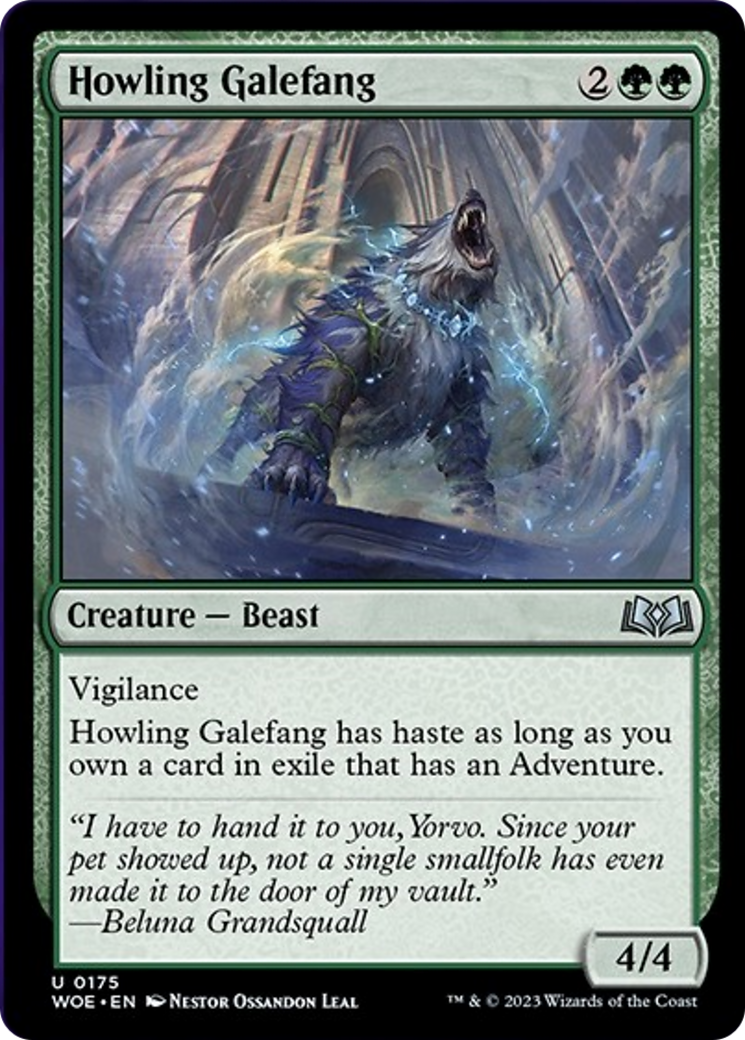 Howling Galefang [Wilds of Eldraine] | Arkham Games and Comics