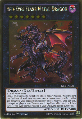 Red-Eyes Flare Metal Dragon [PGL3-EN078] Gold Rare | Arkham Games and Comics