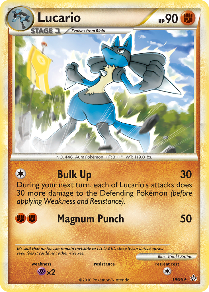 Lucario (19/95) [HeartGold & SoulSilver: Unleashed] | Arkham Games and Comics