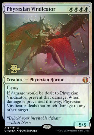 Phyrexian Vindicator [Phyrexia: All Will Be One Prerelease Promos] | Arkham Games and Comics