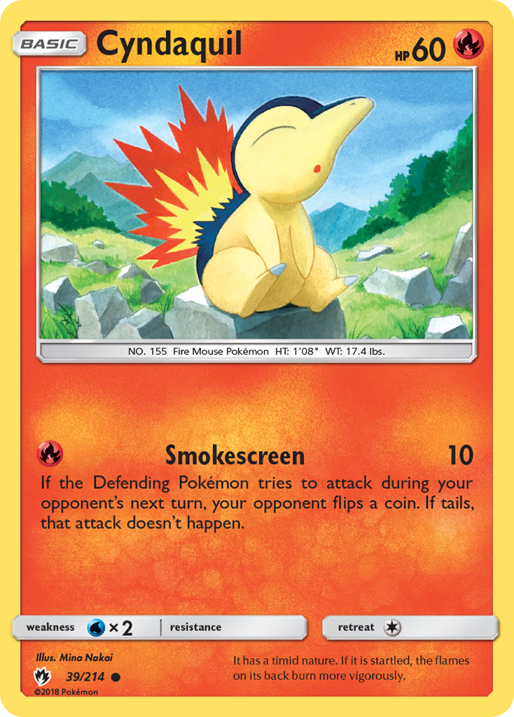 Cyndaquil (39/214) [Sun & Moon: Lost Thunder] | Arkham Games and Comics