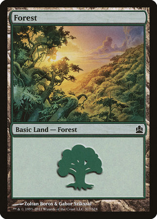 Forest (317) [Commander 2011] | Arkham Games and Comics