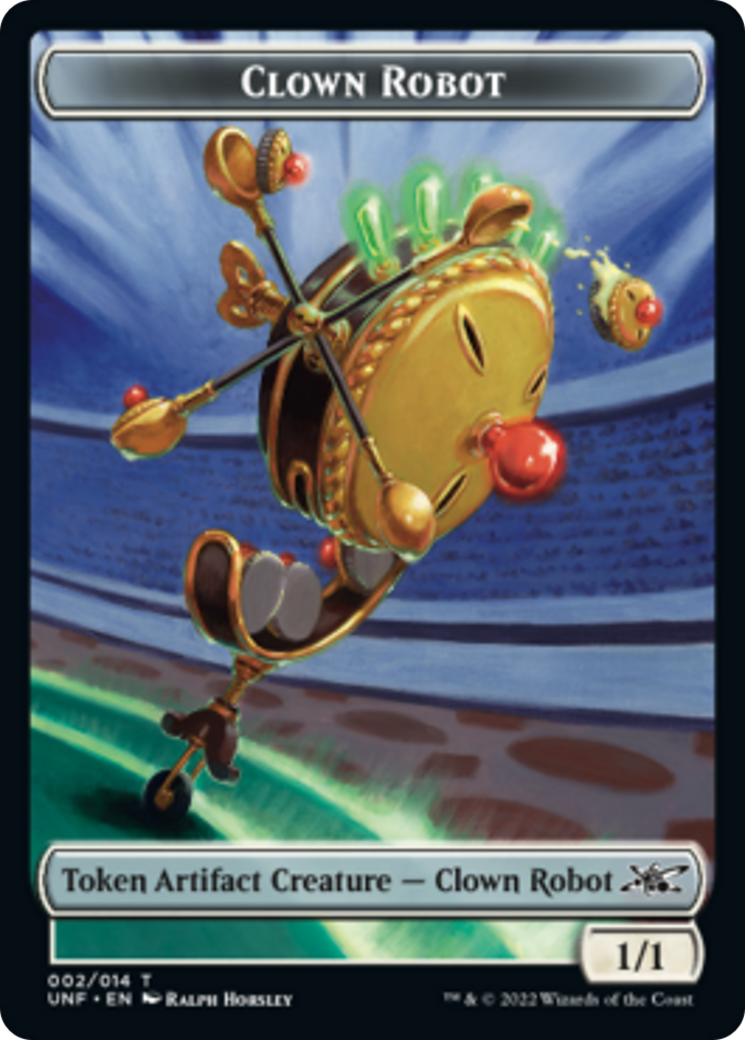 Clown Robot (002) // Balloon Double-sided Token [Unfinity Tokens] | Arkham Games and Comics