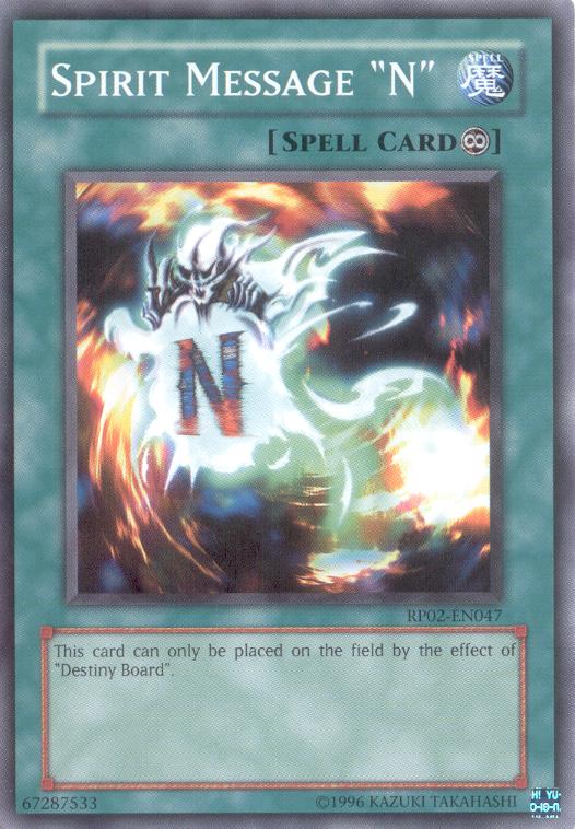 Spirit Message "N" [RP02-EN047] Common | Arkham Games and Comics