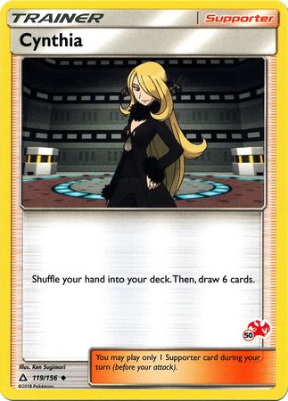 Cynthia (119/156) (Charizard Stamp #50) [Battle Academy 2020] | Arkham Games and Comics